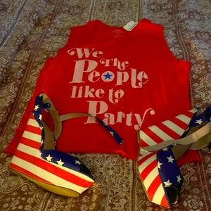 Zigi Soho Forth of July Platform sandals 🥰